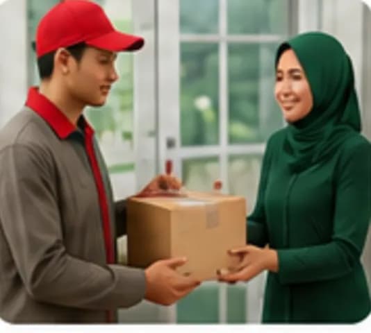 Serah terima paket ke kurir